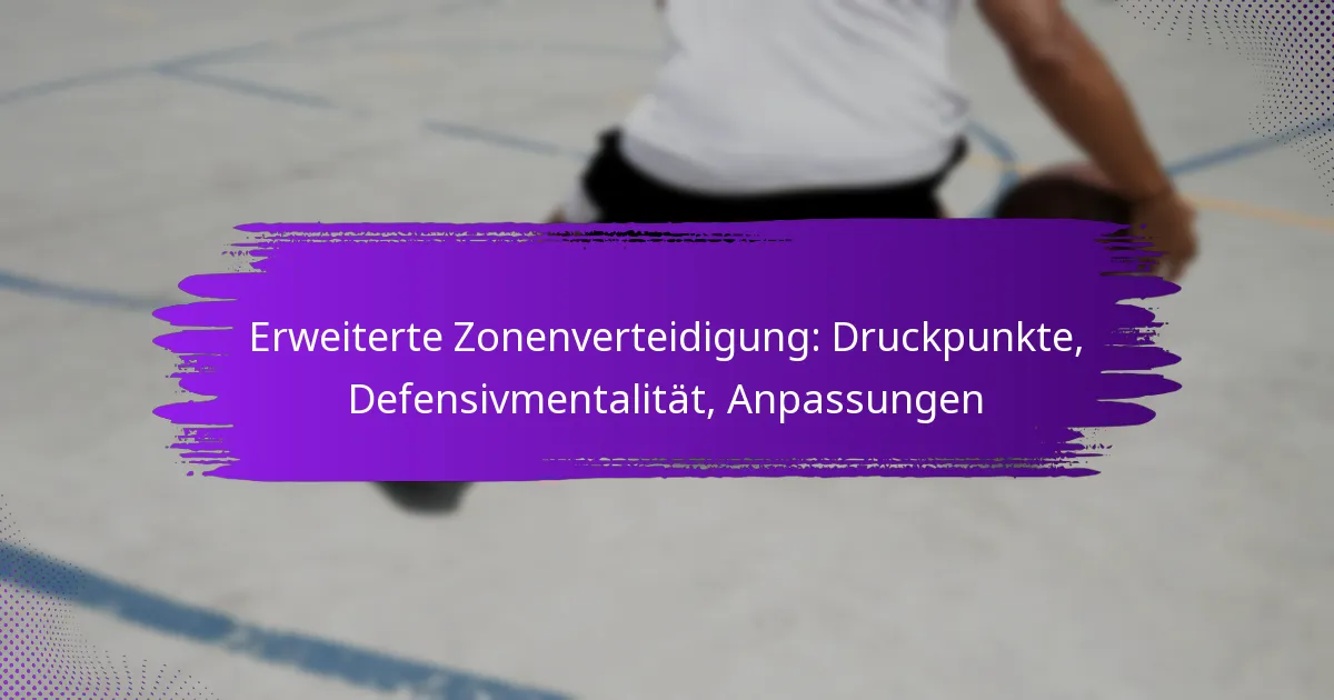 Erweiterte Zonenverteidigung: Druckpunkte, Defensivmentalität, Anpassungen