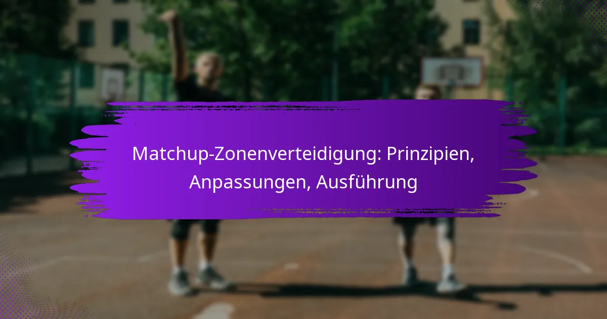 Matchup-Zonenverteidigung: Prinzipien, Anpassungen, Ausführung