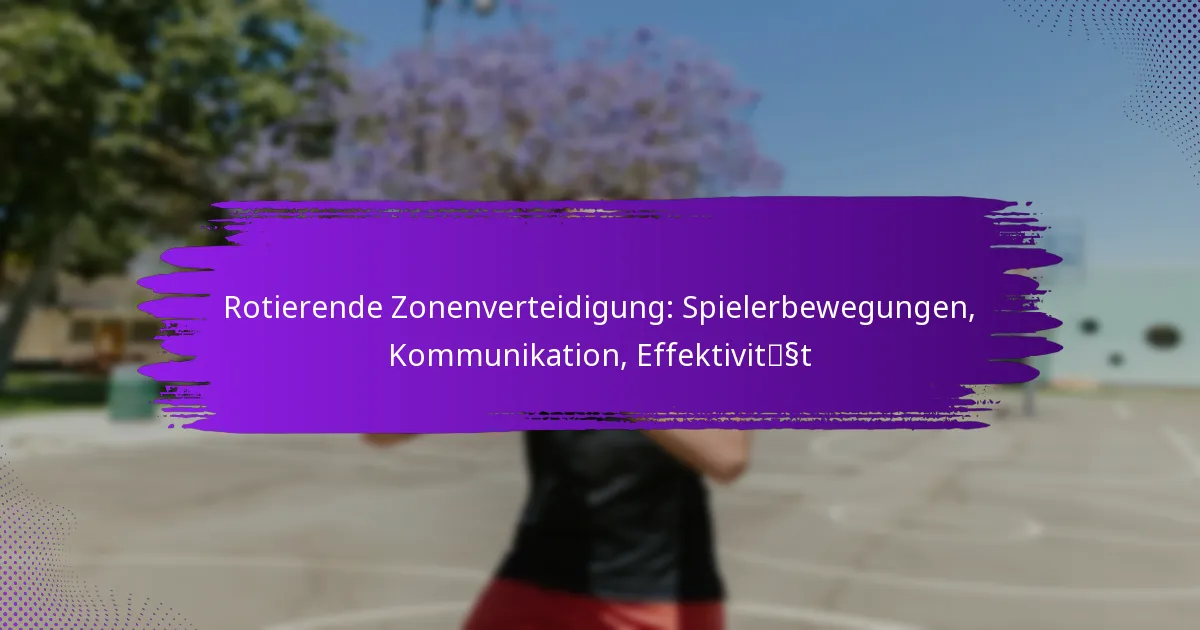 Rotierende Zonenverteidigung: Spielerbewegungen, Kommunikation, Effektivität