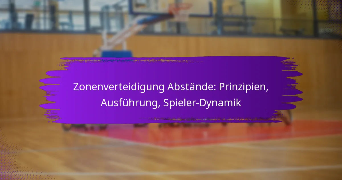 Zonenverteidigung Abstände: Prinzipien, Ausführung, Spieler-Dynamik