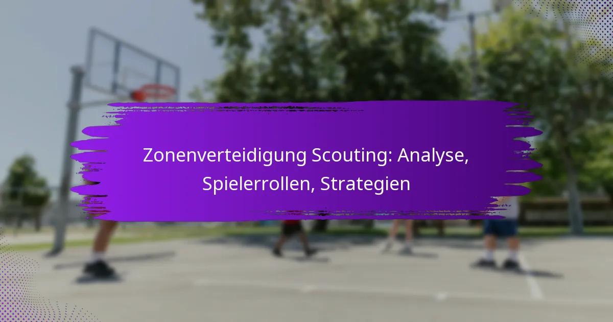 Zonenverteidigung Scouting: Analyse, Spielerrollen, Strategien