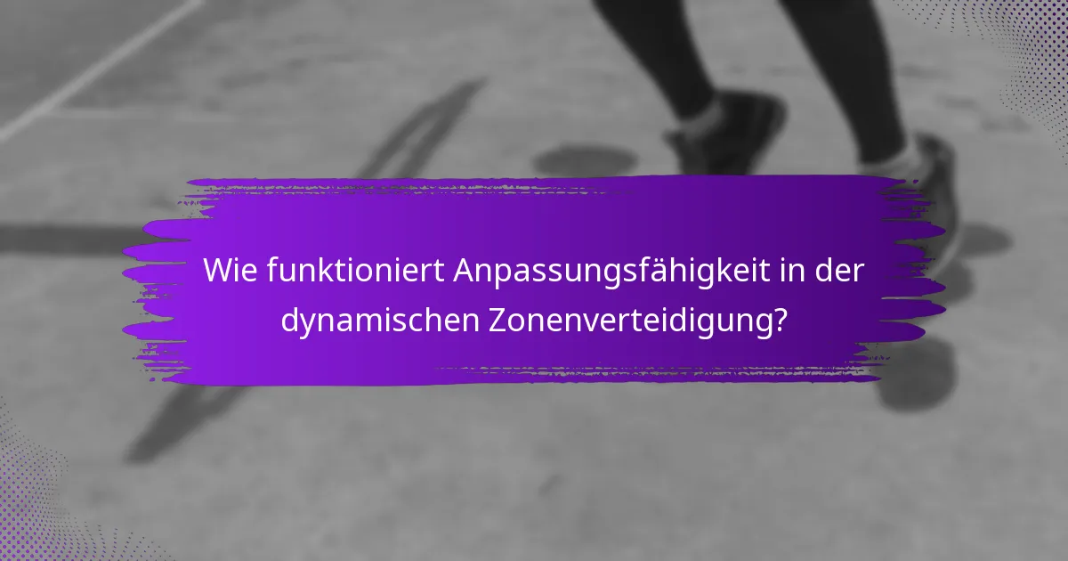 Wie funktioniert Anpassungsfähigkeit in der dynamischen Zonenverteidigung?